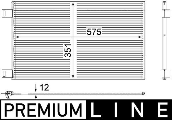 Kondensator, Klimaanlage MAHLE AC569000P