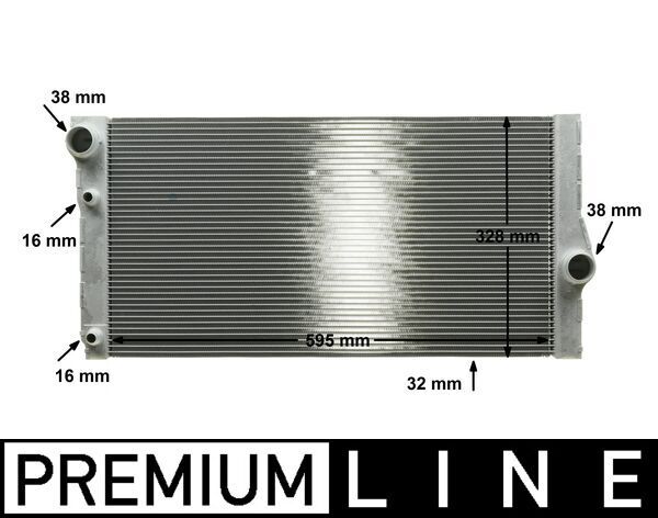 Kühler, Motorkühlung MAHLE CR1147000P