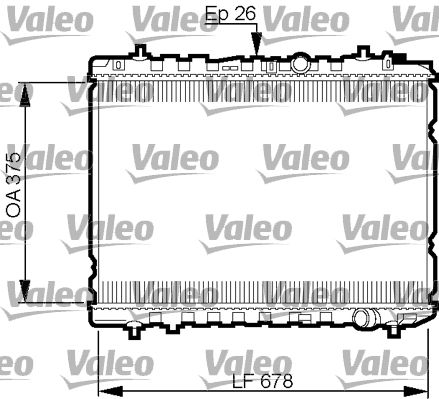 Kühler, Motorkühlung VALEO 735526