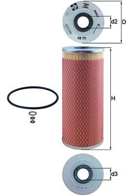 Ölfilter KNECHT OX 72D