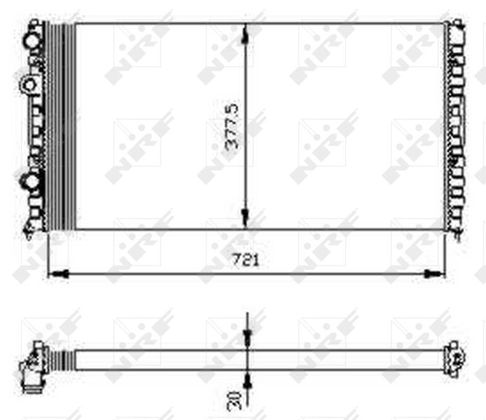 Kühler, Motorkühlung NRF 54696