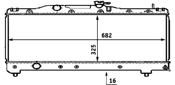 Kühler, Motorkühlung MAHLE CR533000S