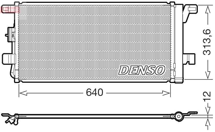 Klimakondensator Klimakühler Denso DCN02049