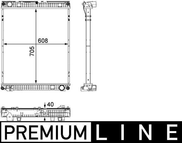 Kühler, Motorkühlung MAHLE CR784000P