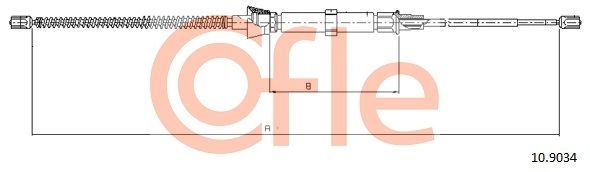 Seilzug Feststellbremse COFLE 10.9034