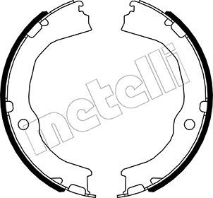 Bremsbackensatz, Feststellbremse METELLI 53-0485