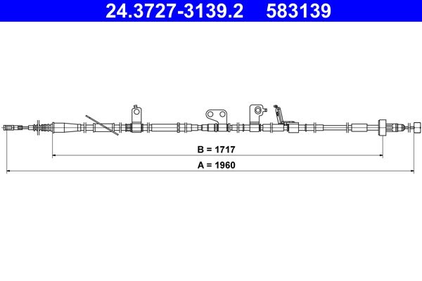 Seilzug, Feststellbremse ATE 24.3727-3139.2