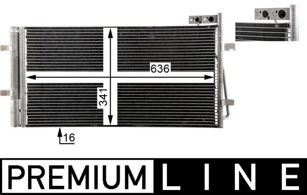 Kondensator, Klimaanlage MAHLE AC42000P