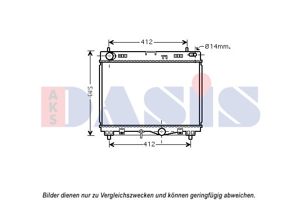 Kühler, Motorkühlung AKS DASIS 210248N