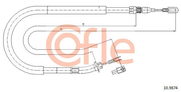Seilzug, Feststellbremse COFLE 10.9874