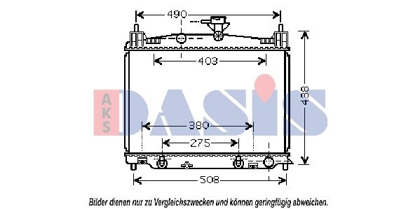 Kühler, Motorkühlung AKS DASIS 110066N