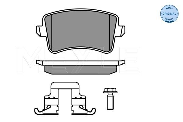 Bremsbelagsatz, Scheibenbremse MEYLE 0252460617/K1