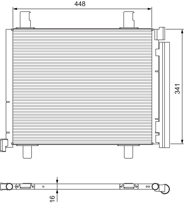 Kondensator, Klimaanlage VALEO 814168