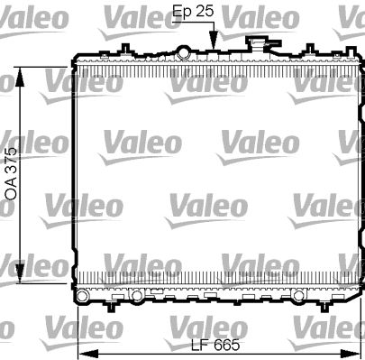 Kühler, Motorkühlung VALEO 735509