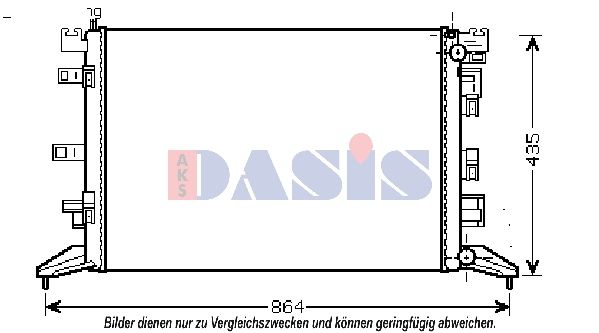 Kühler, Motorkühlung AKS DASIS 180074N