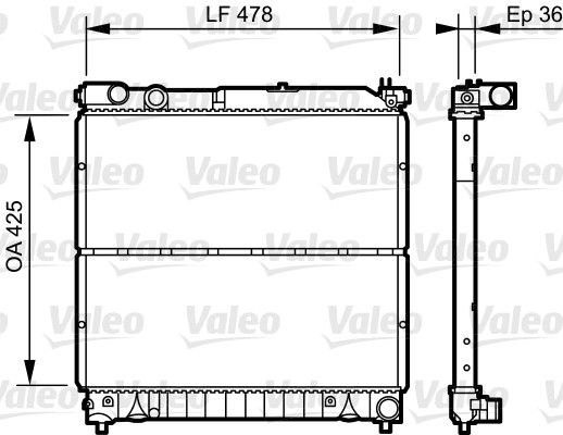 Kühler, Motorkühlung VALEO 734919