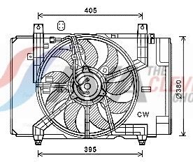 Lüfter, Motorkühlung AVA QUALITY COOLING DN7532