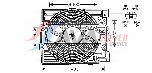 Lüfter, Motorkühlung AVA QUALITY COOLING BW7509