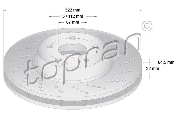 Bremsscheibe TOPRAN 408 830