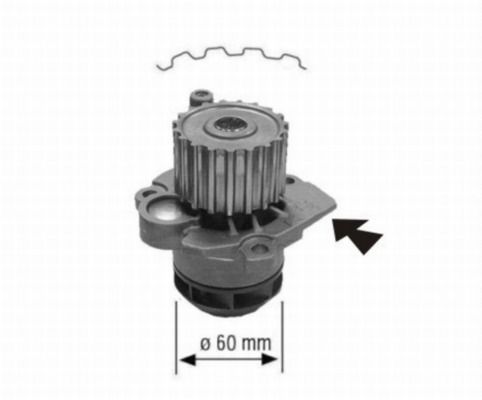 Wasserpumpe, Motorkühlung MAHLE CP121000S