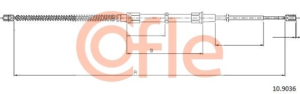 Seilzug Feststellbremse COFLE 10.9036