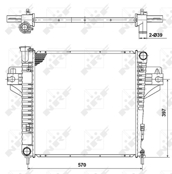 Kühler, Motorkühlung NRF 53182
