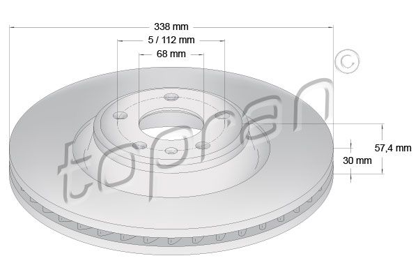 Bremsscheibe TOPRAN 631 153