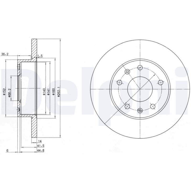 Bremsscheibe DELPHI BG3426