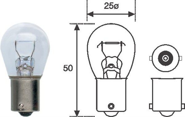 Glühlampe, Blinkleuchte MAGNETI MARELLI 008506100000