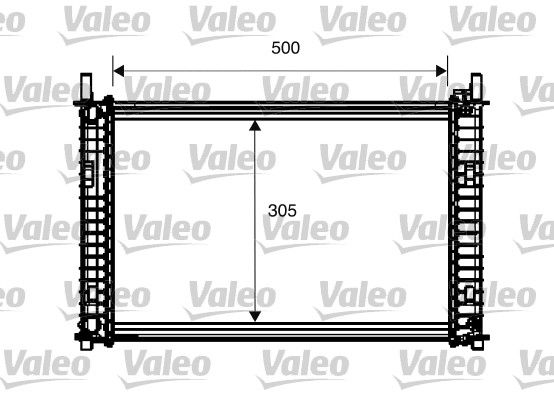 Kühler, Motorkühlung VALEO 734274
