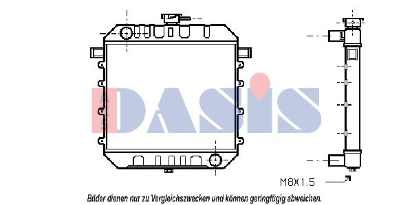 Kühler, Motorkühlung AKS DASIS 150036N