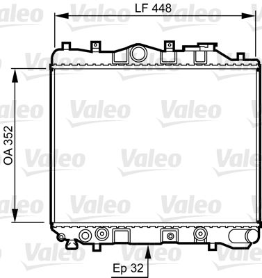Kühler, Motorkühlung VALEO 730435