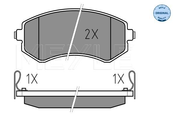 Bremsbelagsatz, Scheibenbremse MEYLE 0252350216/W