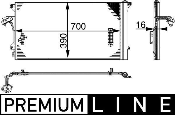 Kondensator, Klimaanlage MAHLE AC659000P