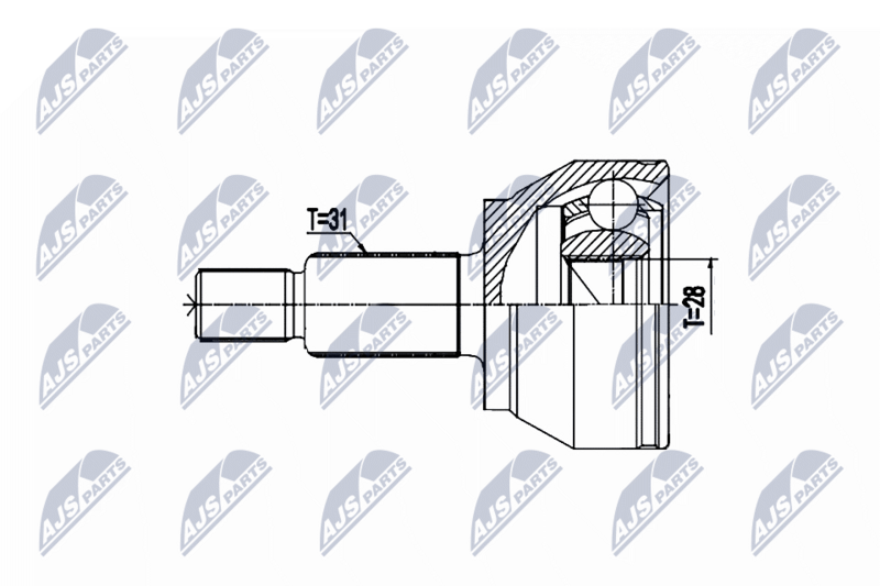 Gelenksatz Antriebswelle NTY NPZ-LR-020