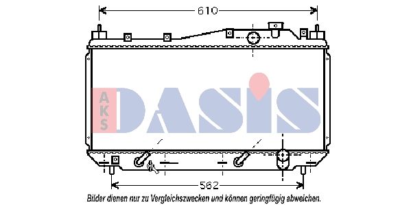 Kühler, Motorkühlung AKS DASIS 100025N