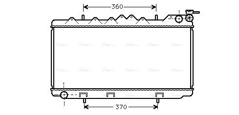 Kühler, Motorkühlung AVA QUALITY COOLING dn2102