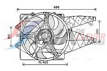 Lüfter, Motorkühlung AVA QUALITY COOLING AL7523