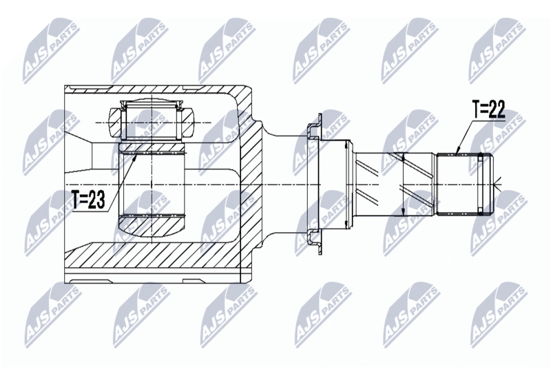 Gelenksatz, Antriebswelle NTY NPW-PL-045