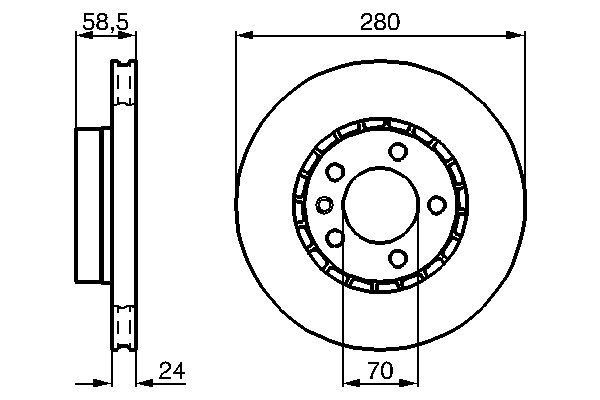 Bremsscheibe BOSCH 0 986 478 326