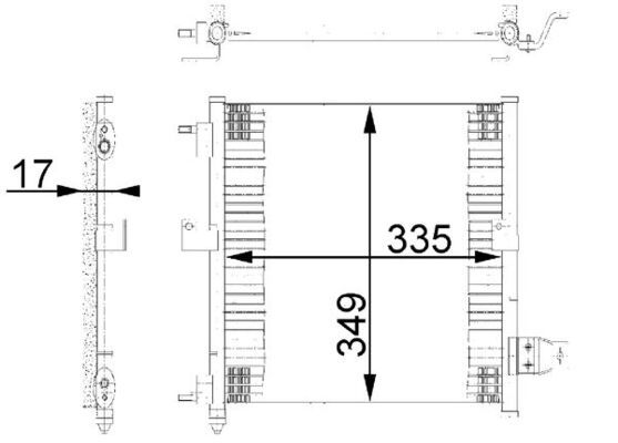 Kondensator, Klimaanlage MAHLE AC264000S