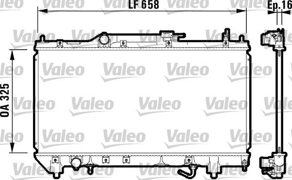 Kühler, Motorkühlung VALEO 732753
