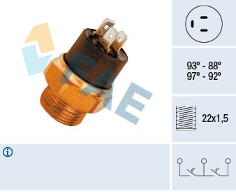 Temperaturschalter, Kühlerlüfter FAE 37850