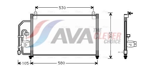 Kondensator, Klimaanlage AVA QUALITY COOLING DW5012