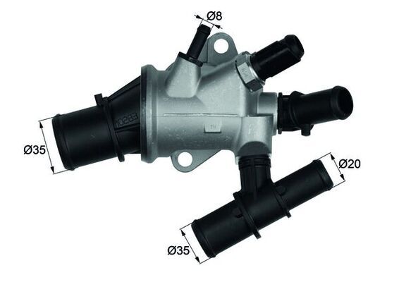 Thermostat, Kühlmittel MAHLE TI17088