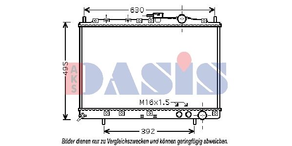 Kühler, Motorkühlung AKS DASIS 510052N