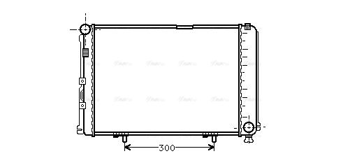 Kühler, Motorkühlung AVA QUALITY COOLING ms2067