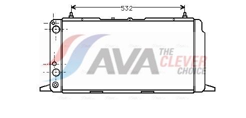 Kühler, Motorkühlung AVA QUALITY COOLING AI2091