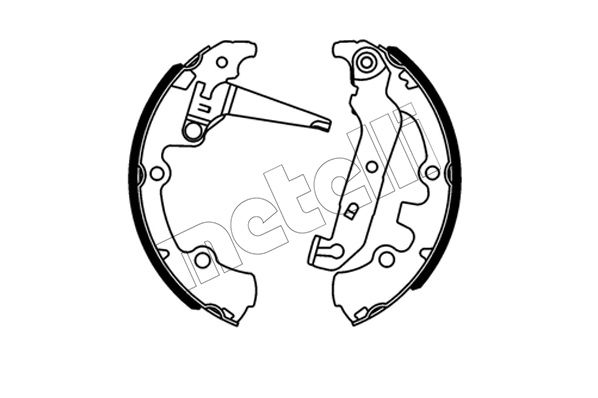 Bremsbackensatz METELLI 53-0713