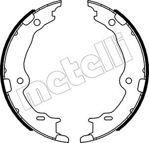 Bremsbackensatz, Feststellbremse METELLI 53-0522